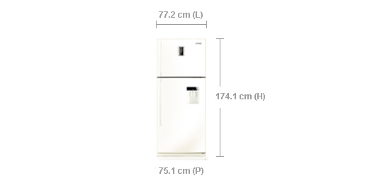 Samsung RT59PMSW side-by-side refrigerator – image 4