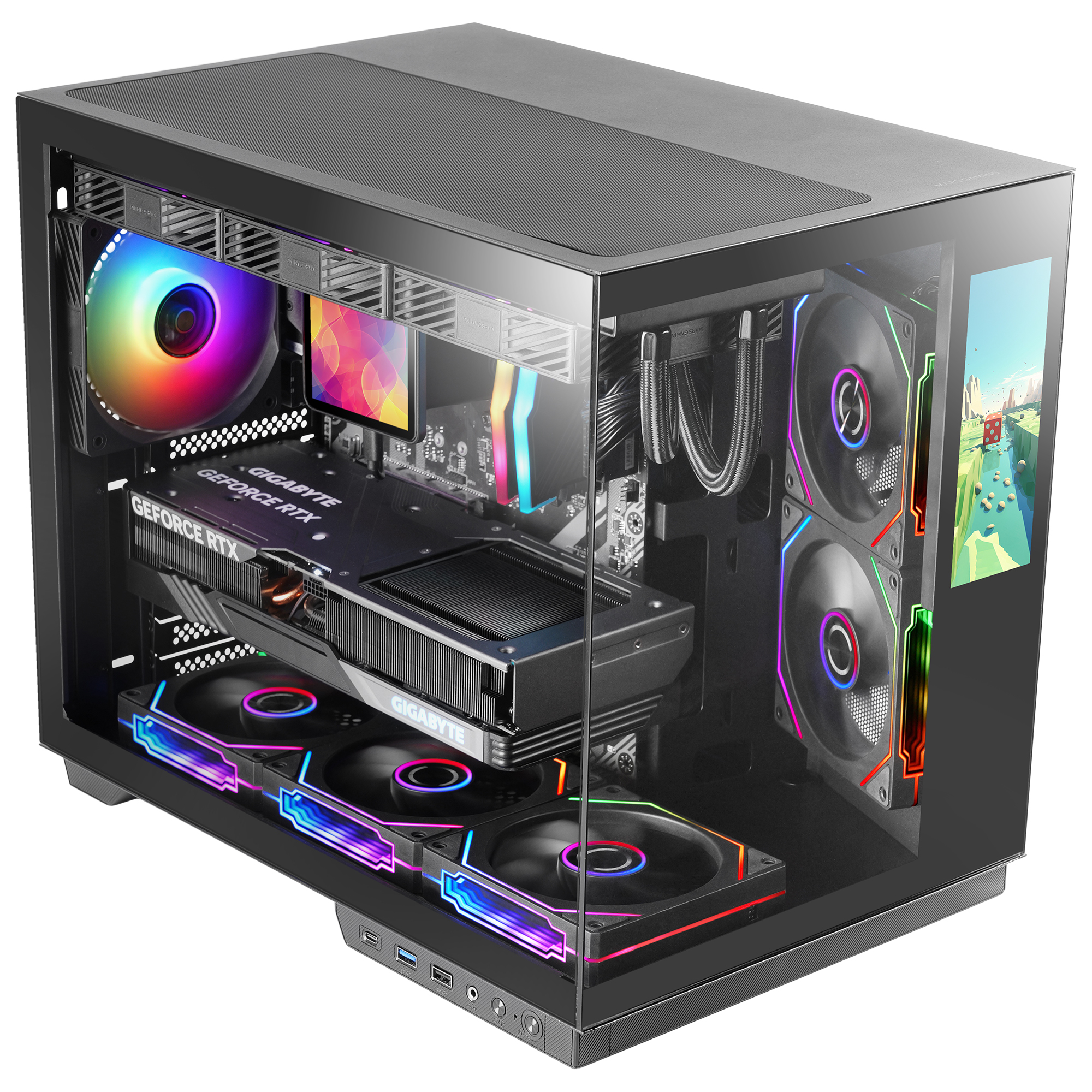 Mars Gaming MCMIRAGE computer case Midi Tower Black – image 2