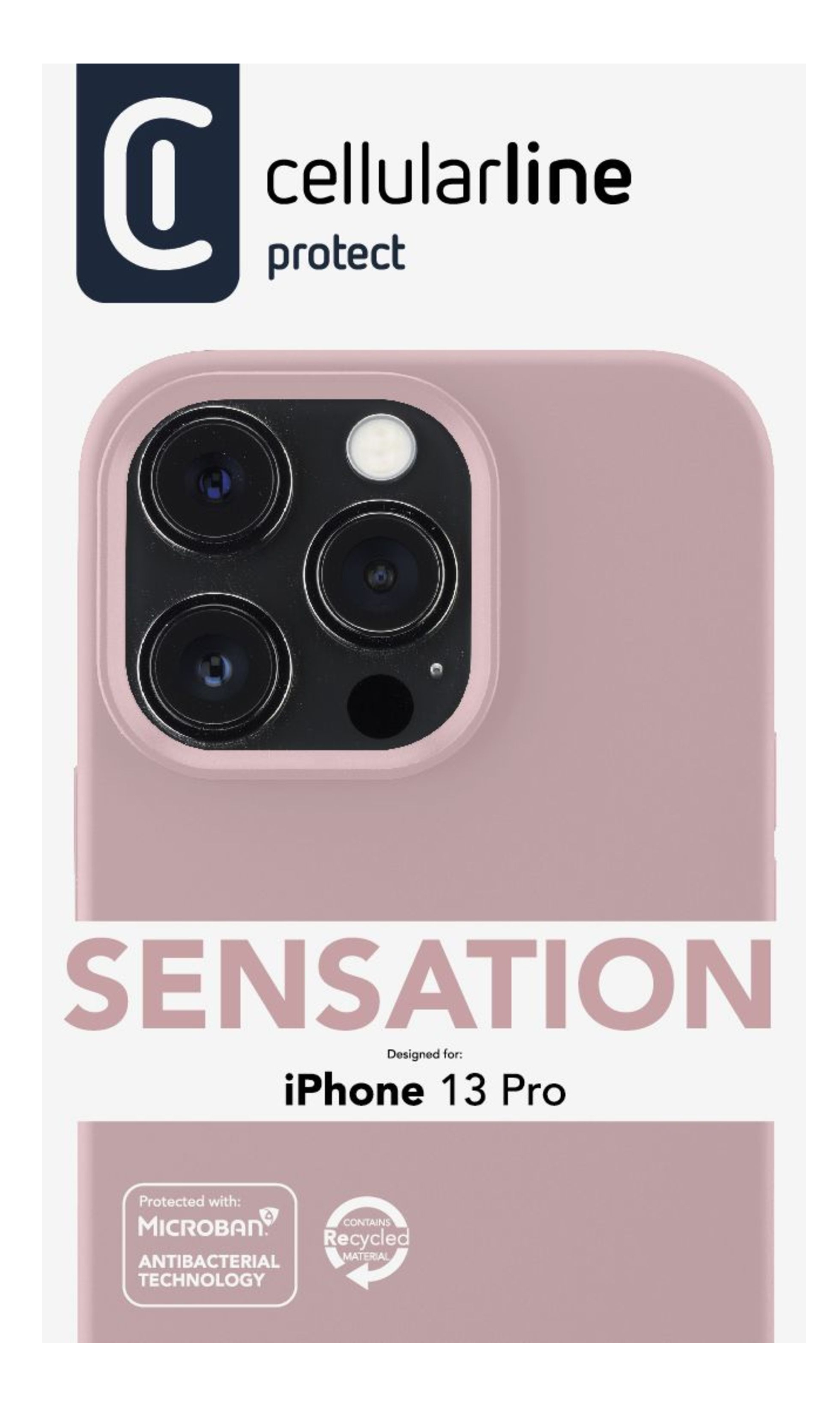 Cellularline Sensation - iPhone 13 Pro Soft-touch silicone case with built-in Microban® antibacterial technology – image 6