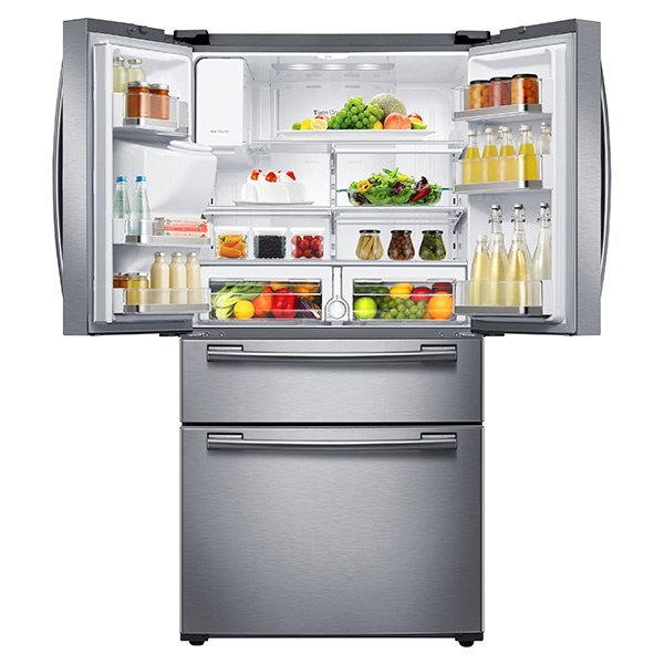 Samsung RF25HMEDBSR side-by-side refrigerator Freestanding – image 3