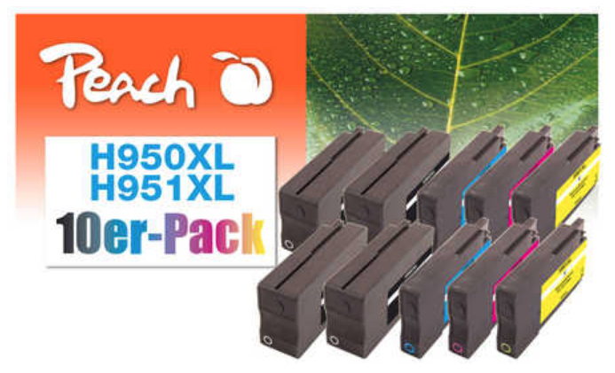 Peach 0F319837 ink cartridge 10 pc(s) Blue, Cyan, Magenta, Yellow
