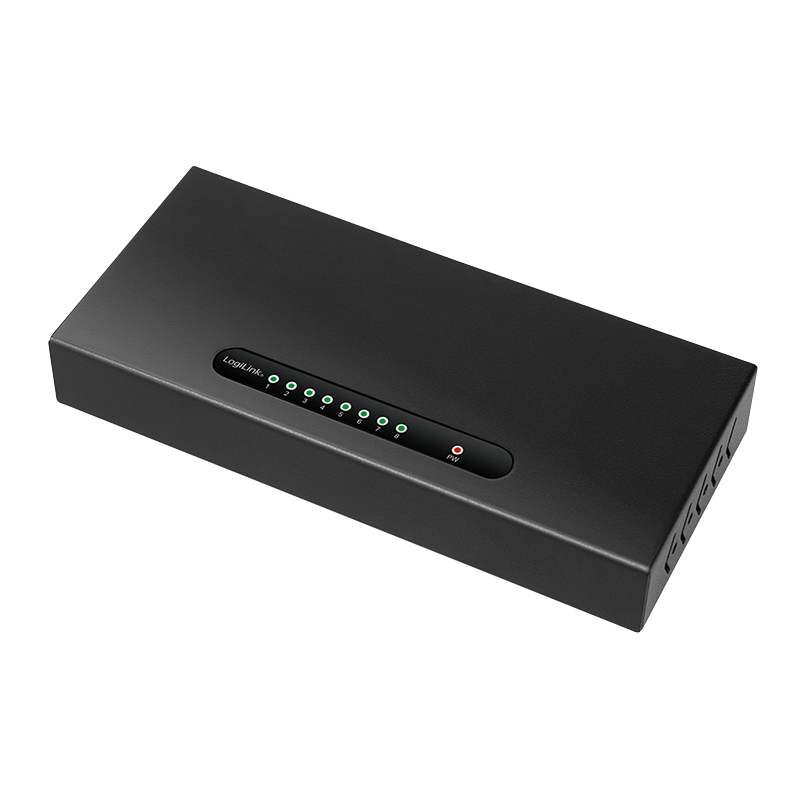 LogiLink NS0111 network switch Gigabit Ethernet (10/100/1000) Black – image 2