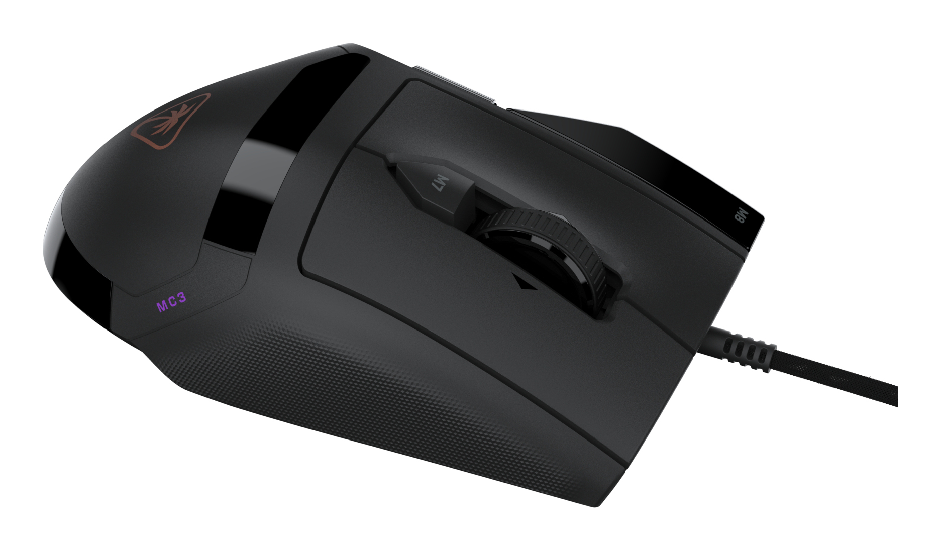 Turtle Beach Command Series MC3 Souris de Gaming Filaire avec capteur Optique Owl Eye 30K DPI, molette de défilement 4D, interrupteurs optiques Titan, 28 Boutons programmables et éclairage RGB