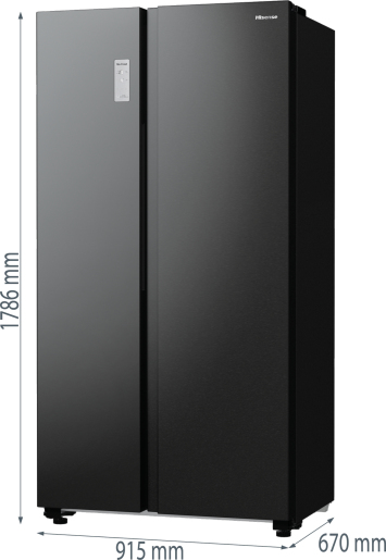 Hisense RS711N4AFE side-by-side refrigerator Freestanding – image 9
