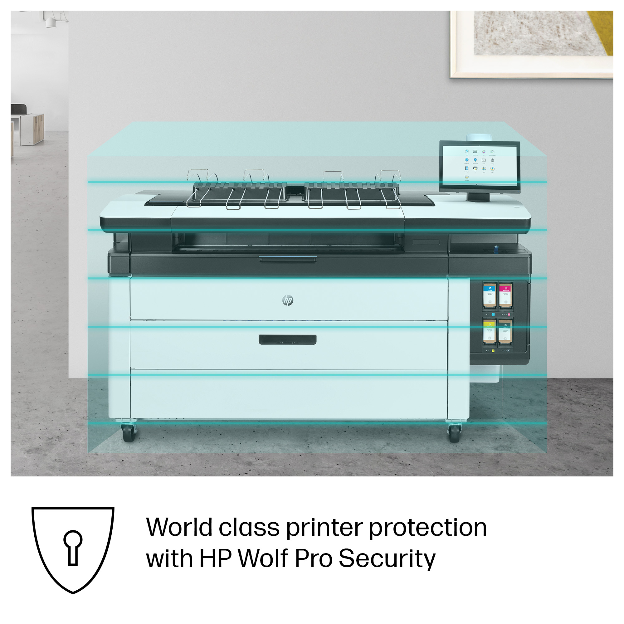 HP PageWide XL 4250 40-in Multifunction Printer with Top Stacker – image 5