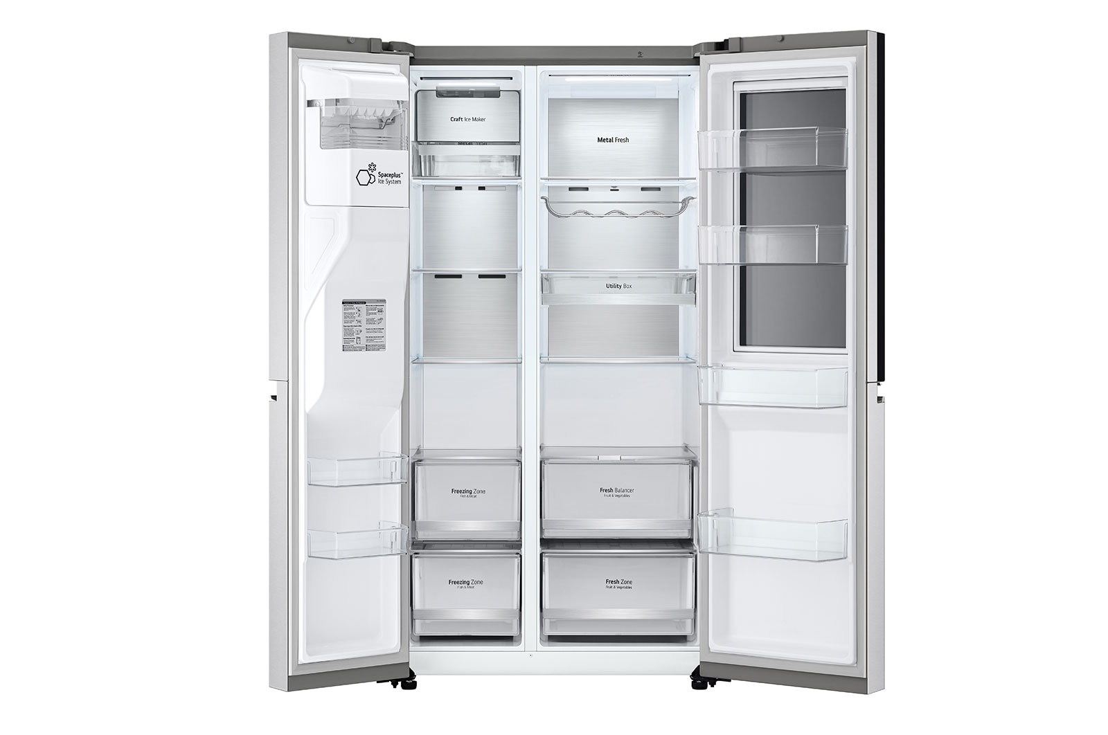 LG GSXV90BSDE side-by-side refrigerator Freestanding – image 5