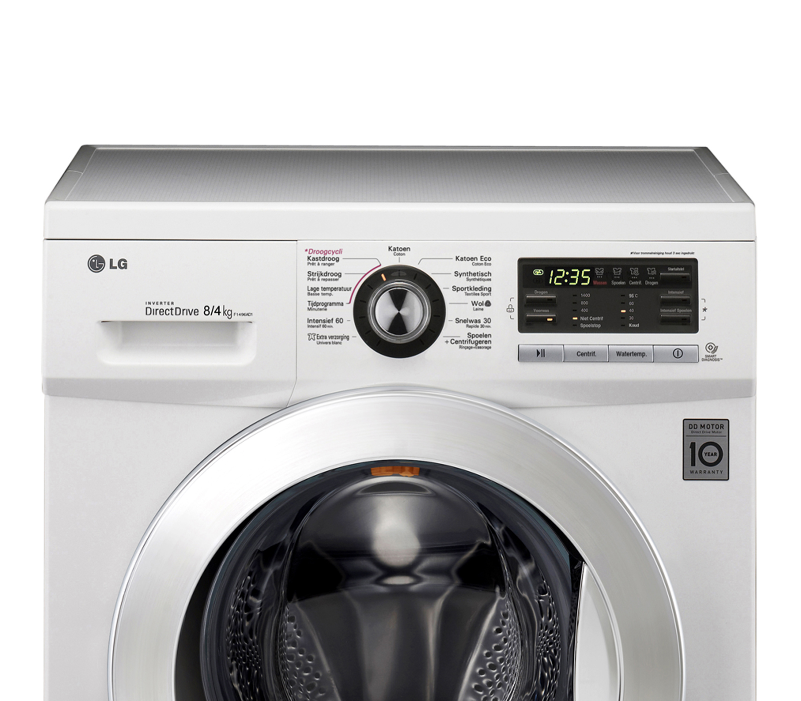 LG F1496AD1 washer dryer Freestanding Front-load White – image 2