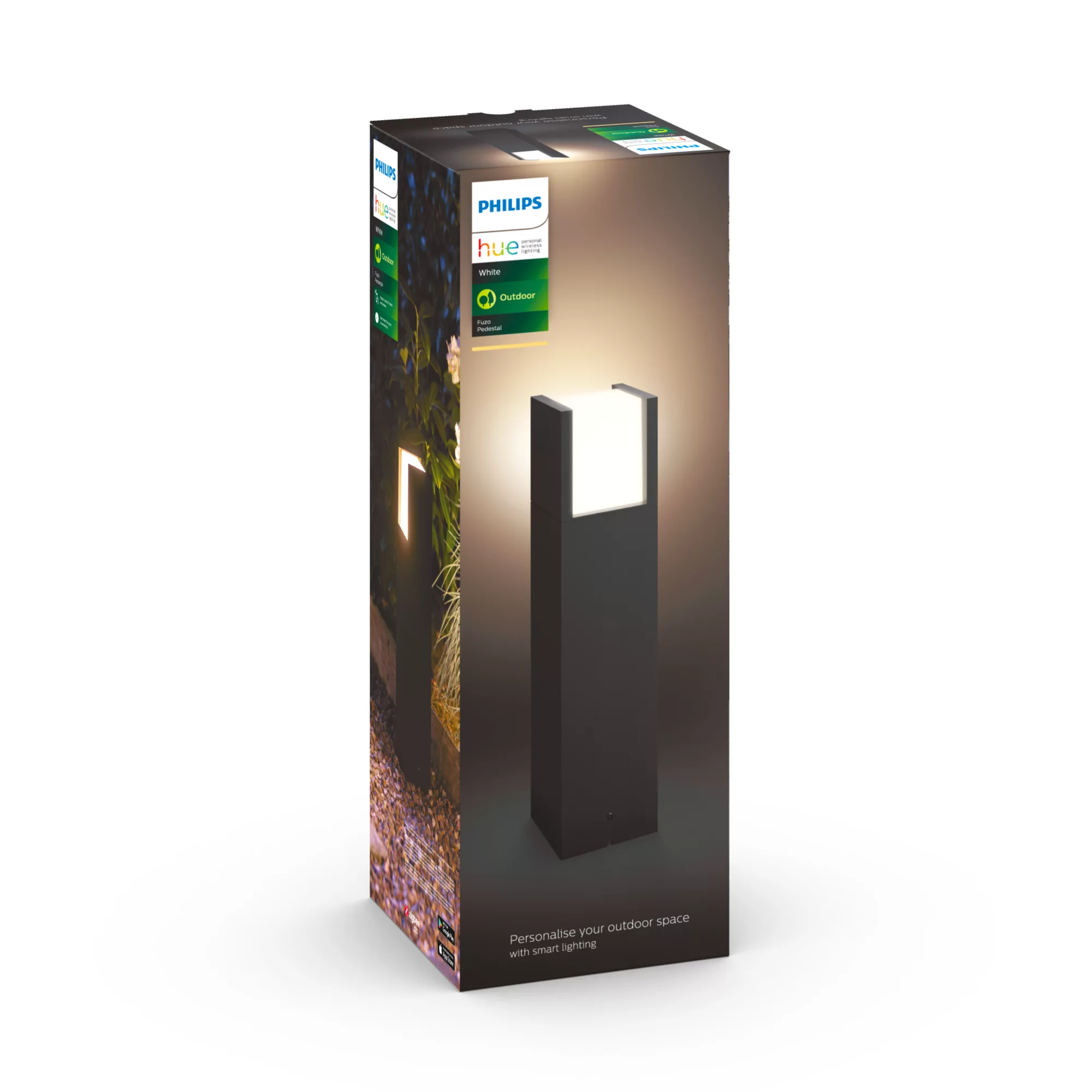 Philips by Signify Philips Hue White Fuzo Outdoor Pedestal Light – image 3