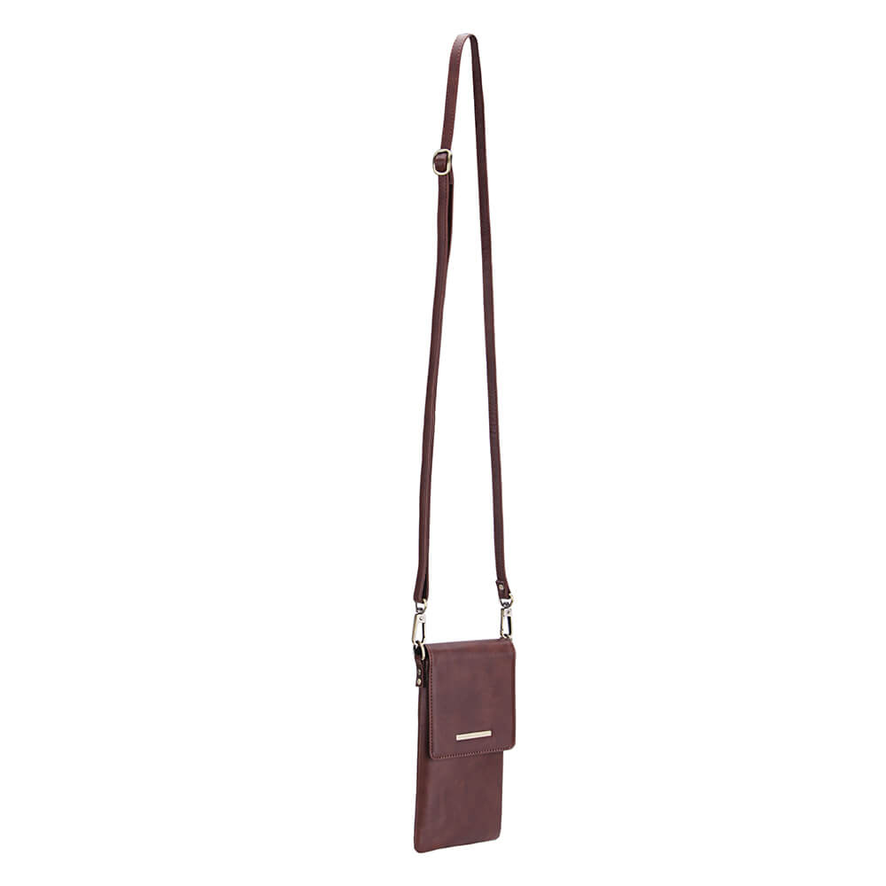 Onsala Mobile Bag with Neckstrap Brown Universal up to – image 5