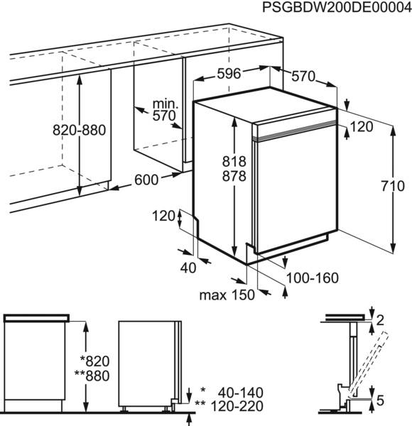 AEG GU620C2SCM Undercounter 13 place settings – image 8