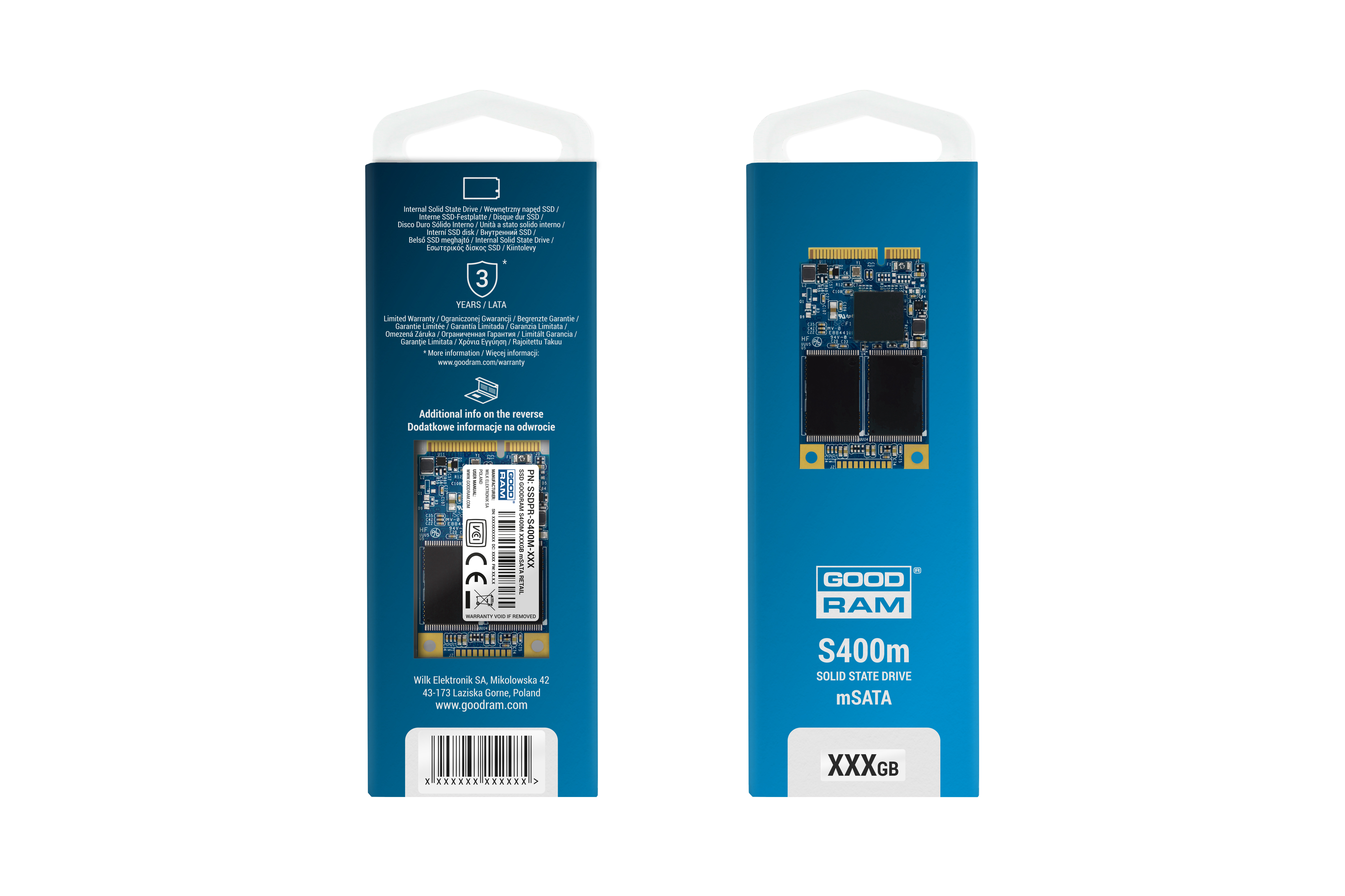 Goodram SSDPR-S400M-480 internal solid state drive 480 GB mSATA Serial ATA III TLC image 2
