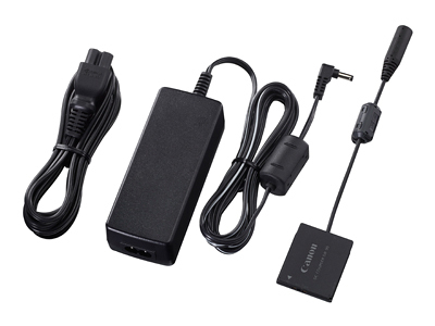 Canon ACK-DC90 toiteadapter ja vaheldi Hoonesisene Must