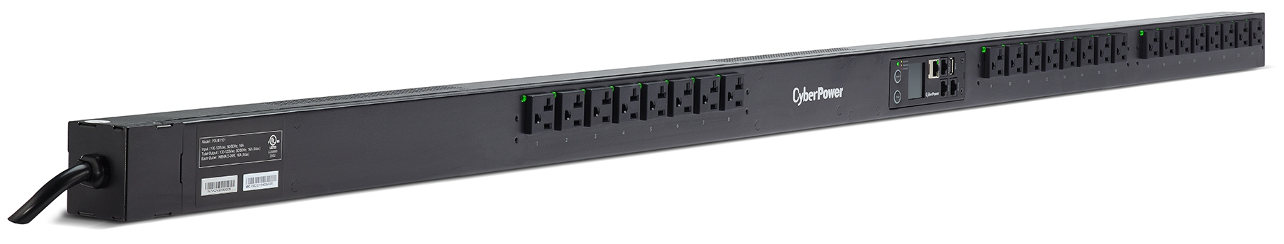 CyberPower Switched PDU 20A SNMP L5-20P 24-Outlet 0U Rackmount PDU41101