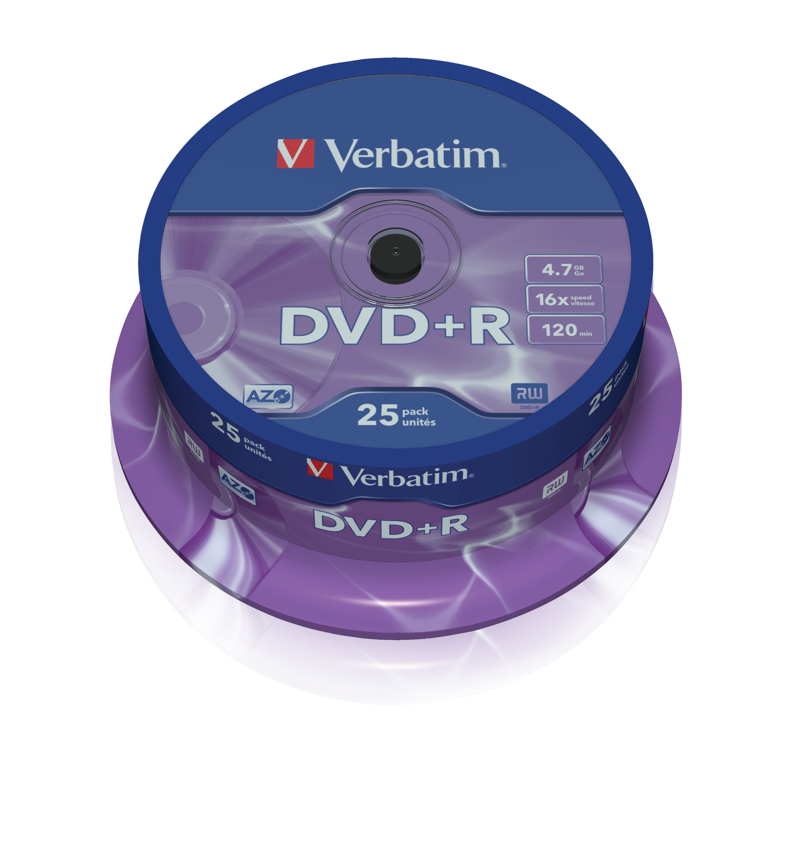 Verbatim datalifeplus - 25 x dvd+r 4.7 go 16x