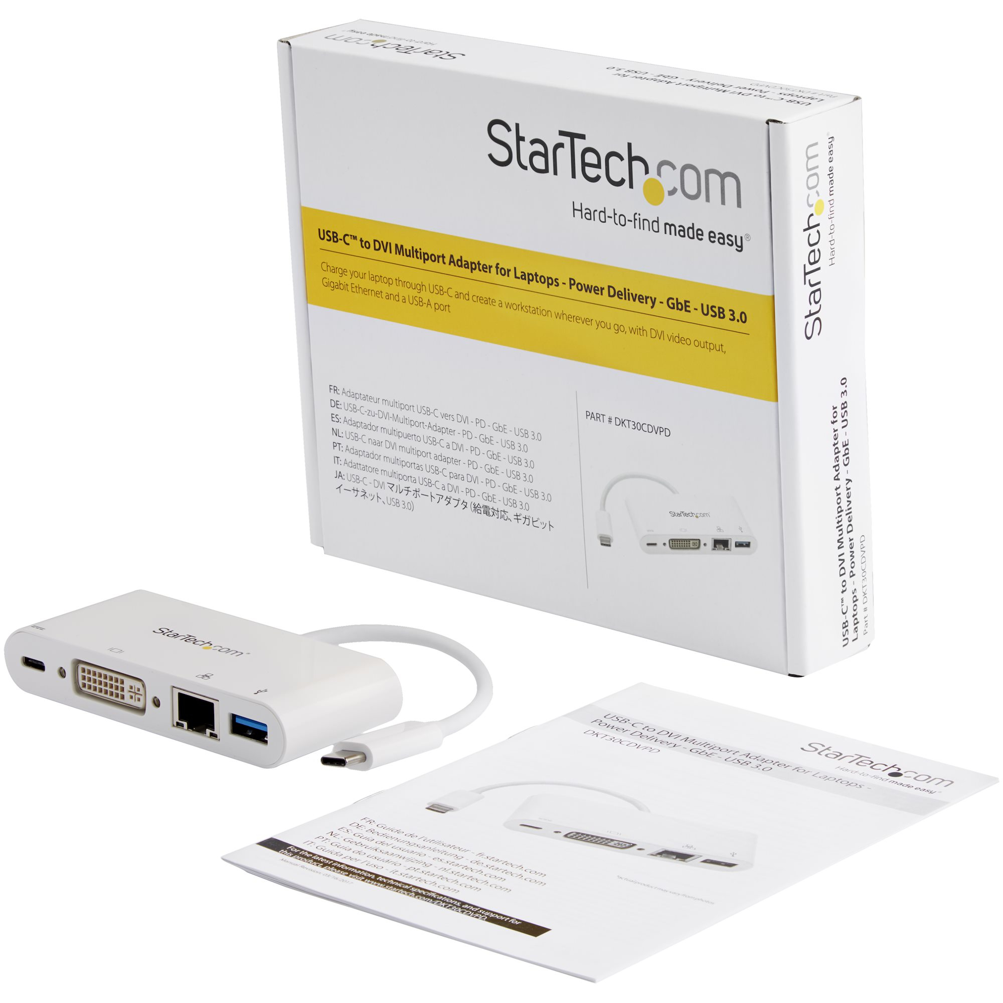 StarTech.com USB C Multiport Adapter - USB-C to DVI-D (Digital) Video Adapter with – image 6