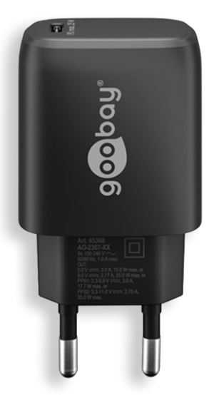 Tolerate USB-C™ PD GaN FAST CHARGER (25W) POWERED BY GOOBAY BLK – image 3