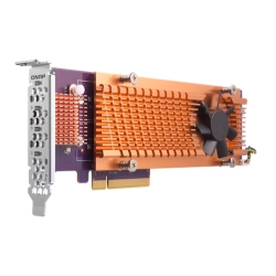 QM2-4P-342 QNAP QM2-4P-342 QUAD M2 PCIE SSD EXPANSION CARD SUPPORTS UP TO FOUR M2 2280 FORMFACTOR M2 PCIE GEN3 X2 SSDS PCIE GEN3 X4 HOST INTERFACE LOW-PROFILE BRACKET PRE-LOADED LOW-PROFILE FLAT AND FULL-HEIGHT ARE BUNDLED