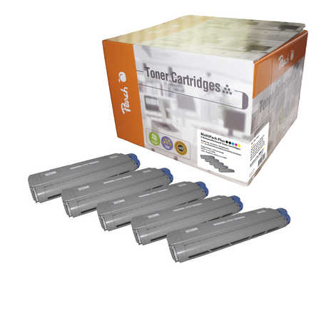 Peach PT565 toner cartridge 5 pc(s) Black, Cyan, Magenta, Yellow