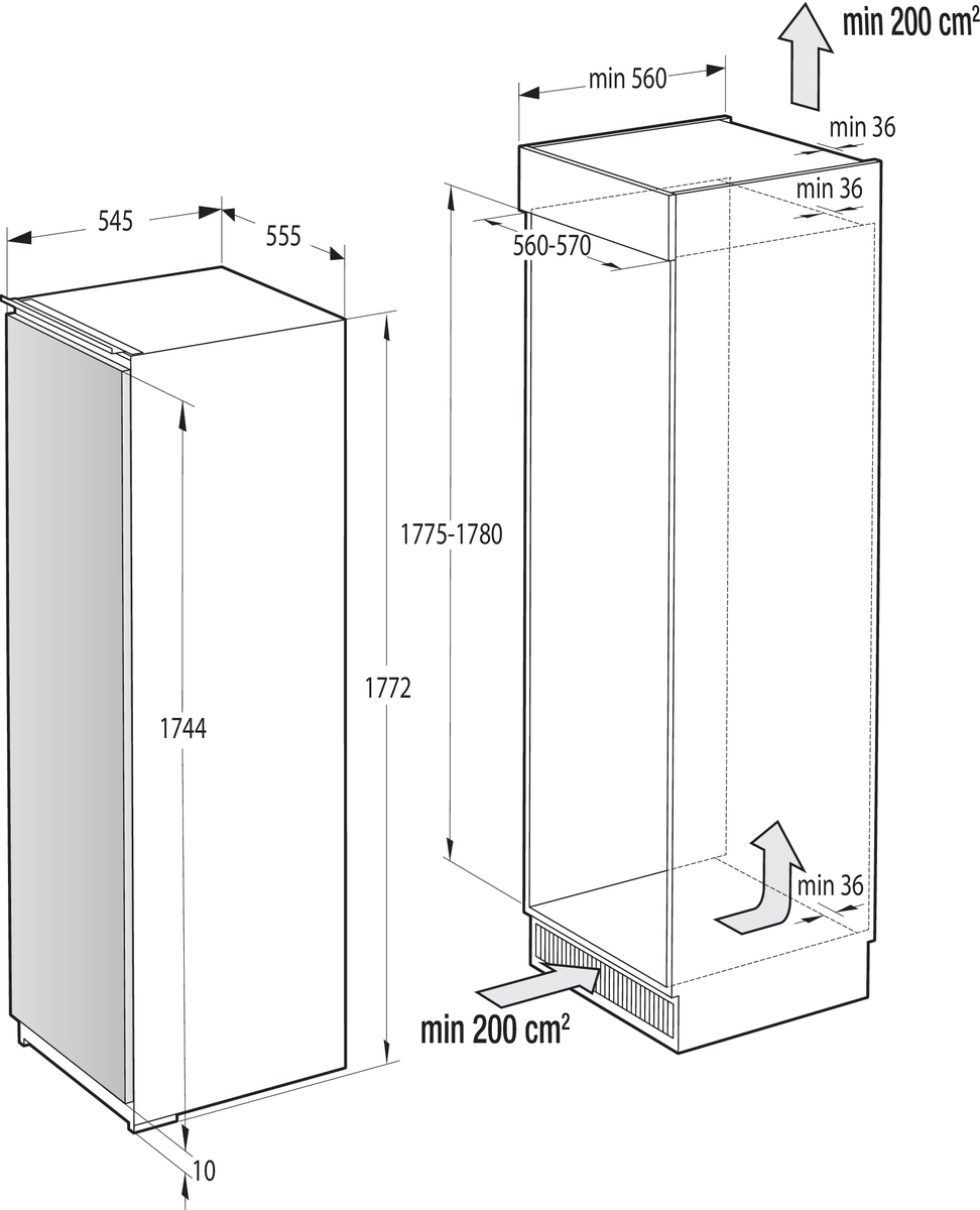 Gorenje FNI518EA1 — vue 1 sur 2