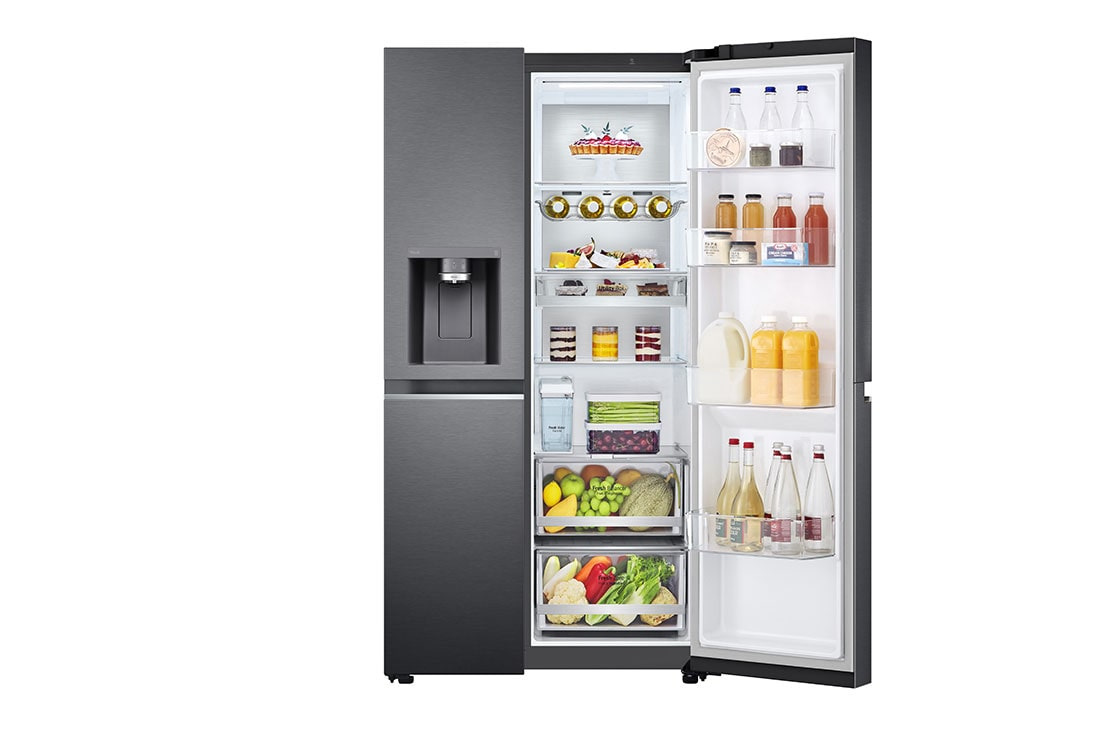 LG GSLV91MCAD side-by-side refrigerator Freestanding – image 4