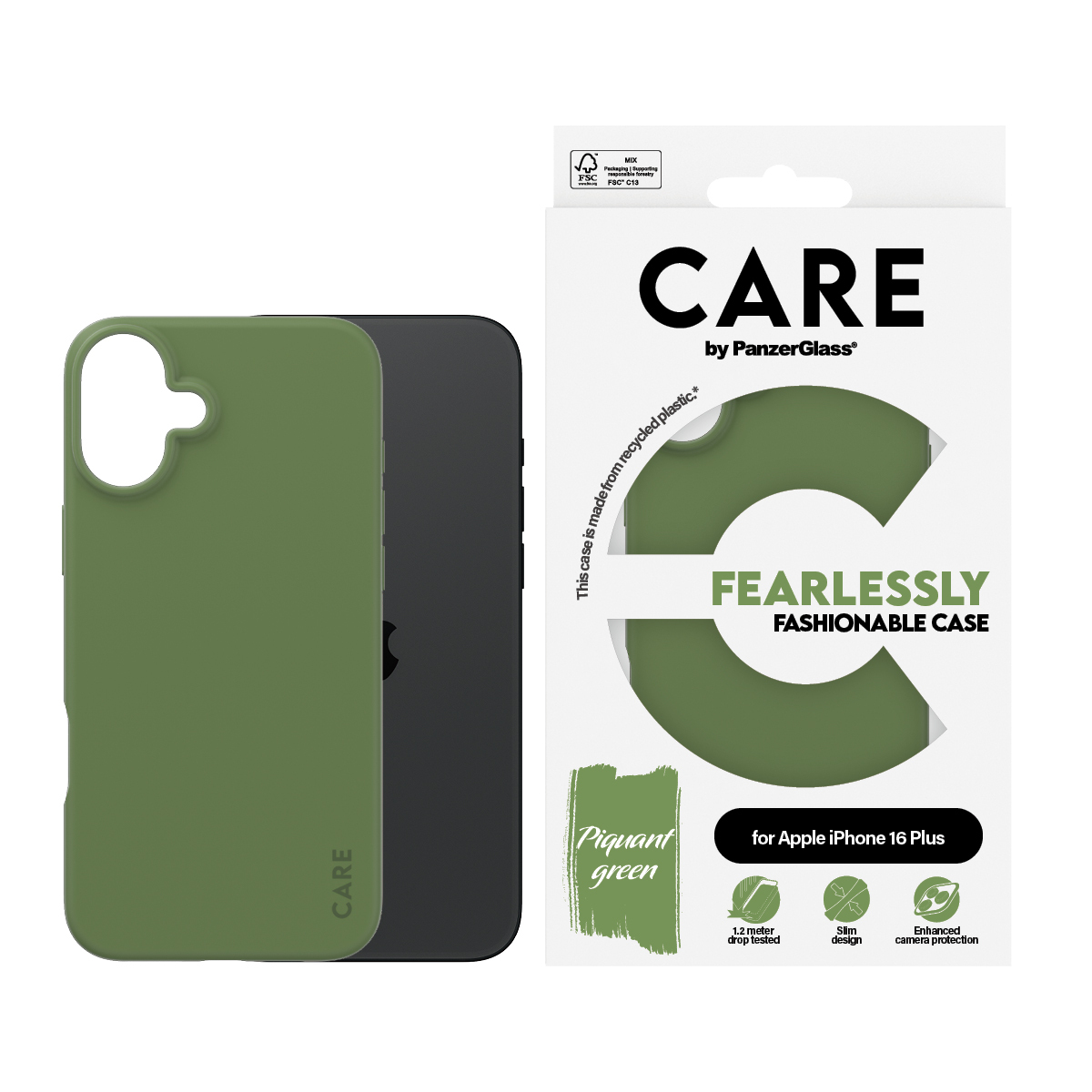 PanzerGlass CARE™ by PanzerGlass® Case Green iPhone 16 Plus – image 2