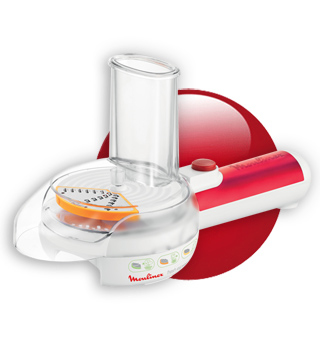 Moulinex DJ5005 electric grater/spiralizer Red, White