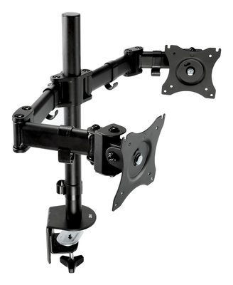 3M - Mounting kit - for 2 monitors - steel - black - screen size: up to 28.5