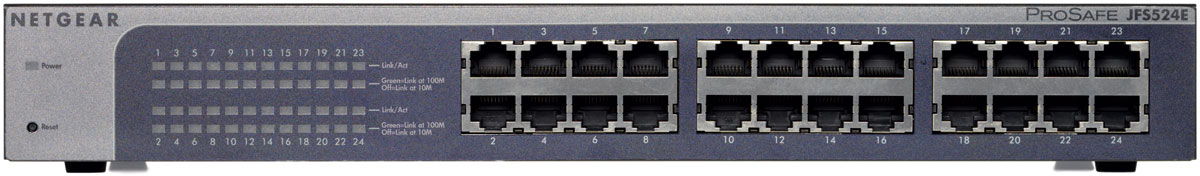 NETGEAR ProSafe Plus 24-Port Fast Ethernet Switch