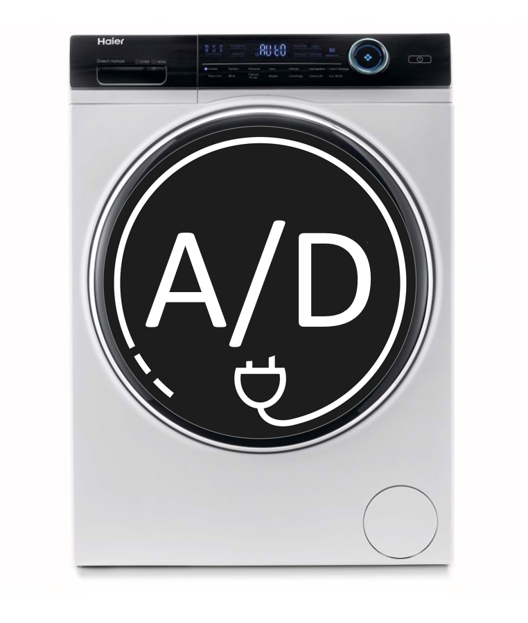 Haier I-Pro Series 7 HWD80-B14979 washer dryer Freestanding Front-load White – image 1
