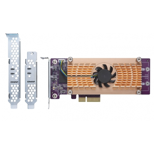 QNAP QM2-2P interface cards/adapter Internal PCIe – image 2