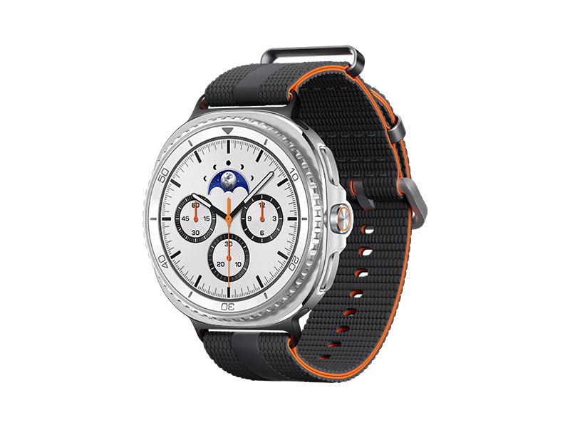 Samsung Galaxy Watch 8 Classic, LTE + Bluetooth, 46mm, Hybrid Band, White + Athleisure Band, Graphite, S/M – image 1