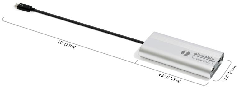 Plugable Technologies TBT3-HDMI2X-83 USB graphics adapter – image 6