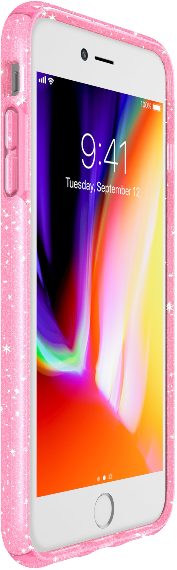 Speck Clear + Glitter Apple iPhone 6 Plus/6S Plus/7 Plus/8 Plus Bella Pink Gold Glitter – image 3