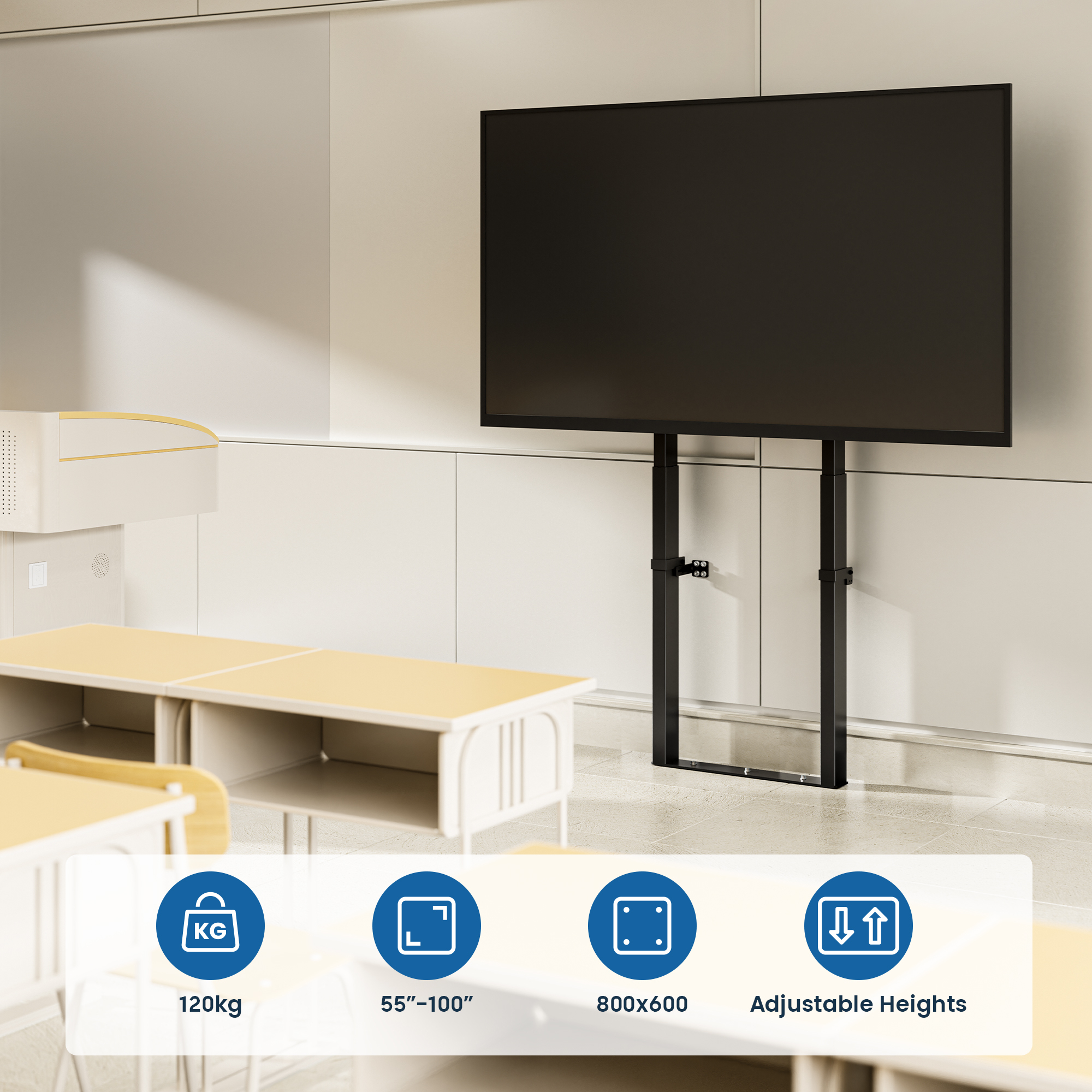Ewent EW1549 TV mount/stand 2.54 m (100") Black – image 3