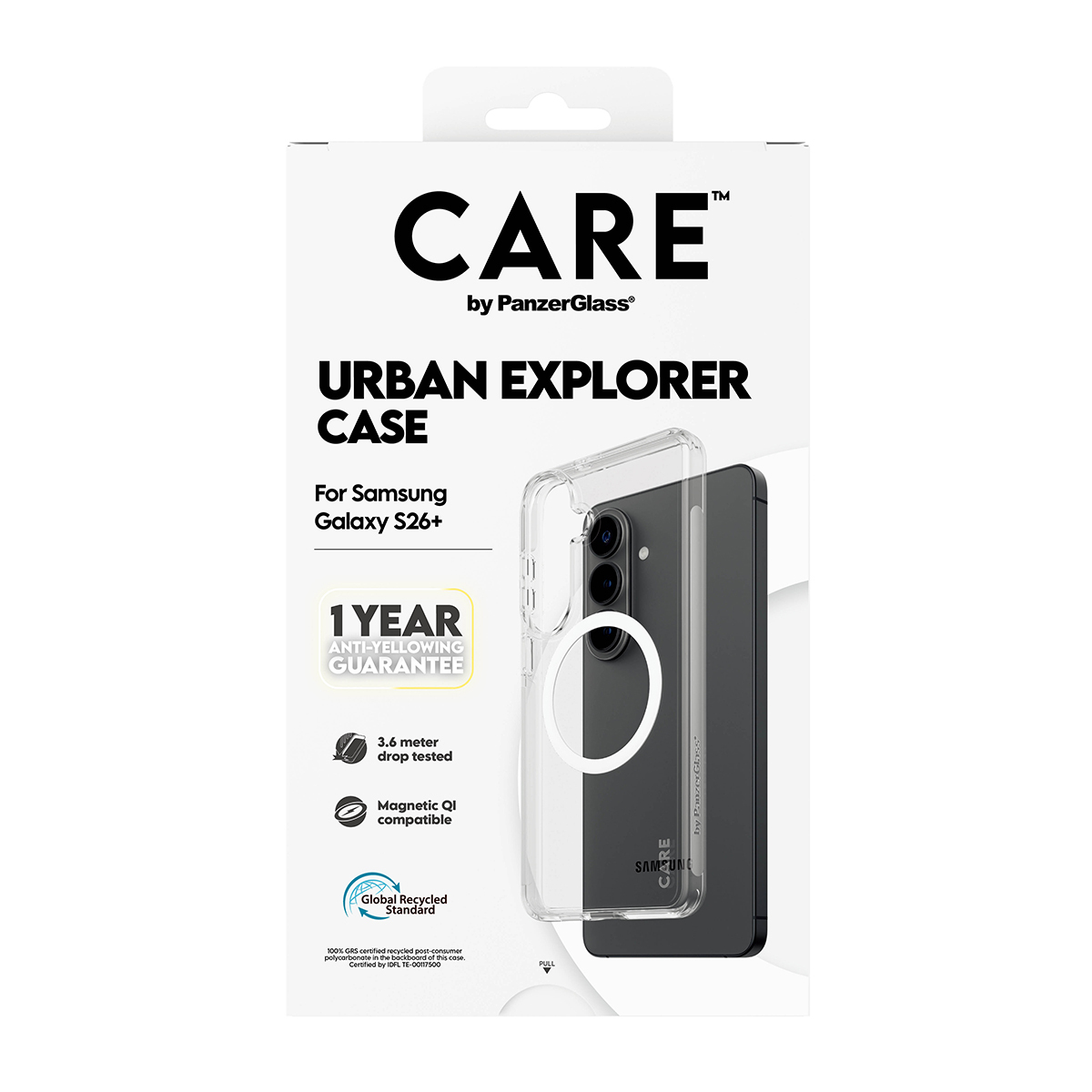 PanzerGlass CARE™ by PanzerGlass® Urban Explorer Case Transparent w. White Qi Samsung Galaxy S26+ – image 3