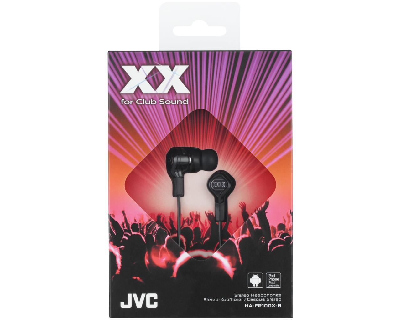 JVC HA-FR100X-BE headphones/headset Wired In-ear Black – image 2