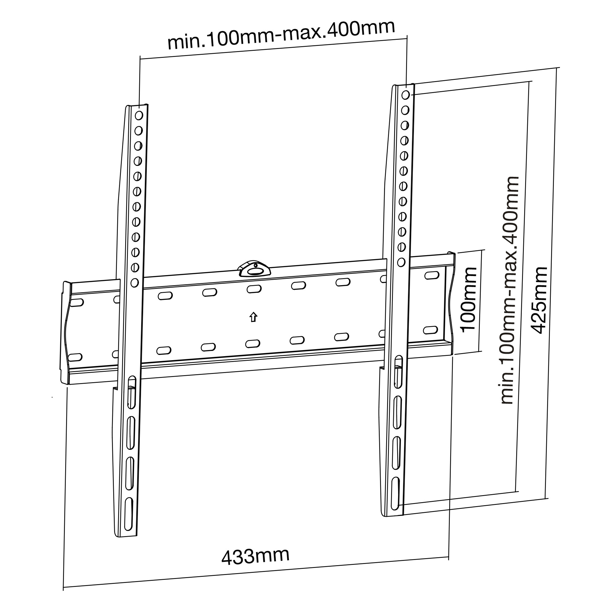 InLine Basic wall mount, for flat screen TV 81-140cm (32-55"), max. – image 7
