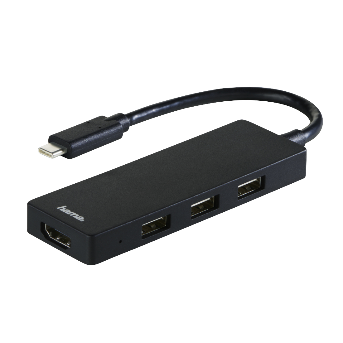 Hama 00135762 laptop dock/port replicator USB 2.0 Type-C Black