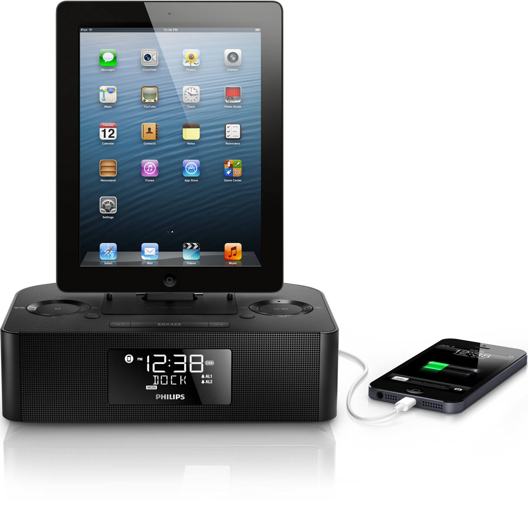 Philips AJ7050D/93 docking speaker 2.0 channels – image 2