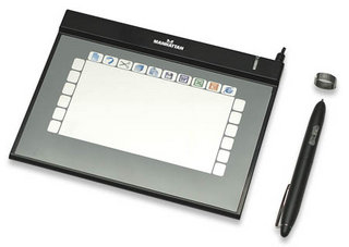 Manhattan 177412 graphic tablet Black 2000 lpi