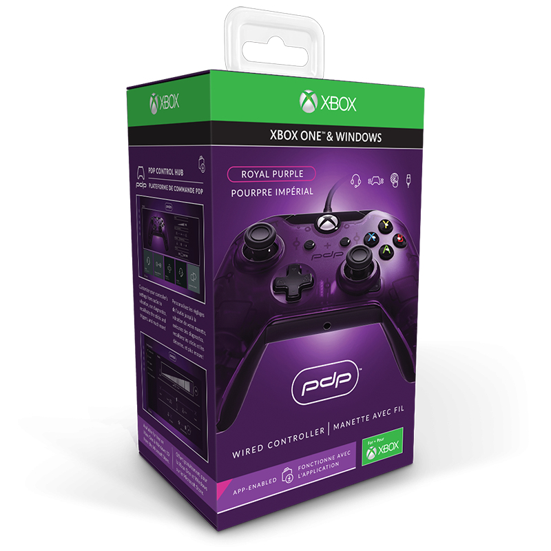 PDP 048-082-EU-PR Gaming Controller Black, Purple USB Gamepad Analogue / Digital PC, Xbox One – image 3
