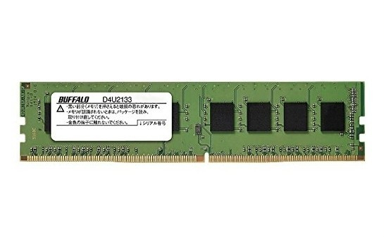 Buffalo D4U2133-S4GA memory module 4 GB 1 x 4 GB DDR4 288-pin DIMM image 1