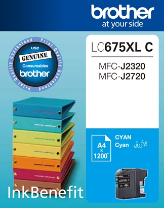 Brother LC675XLC ink cartridge 1 pc(s) Original Cyan – image 1