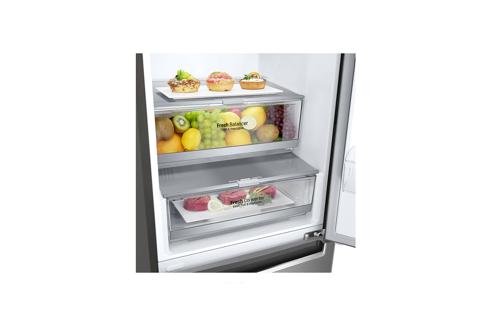 LG GBB72SADFN fridge-freezer Freestanding – image 8