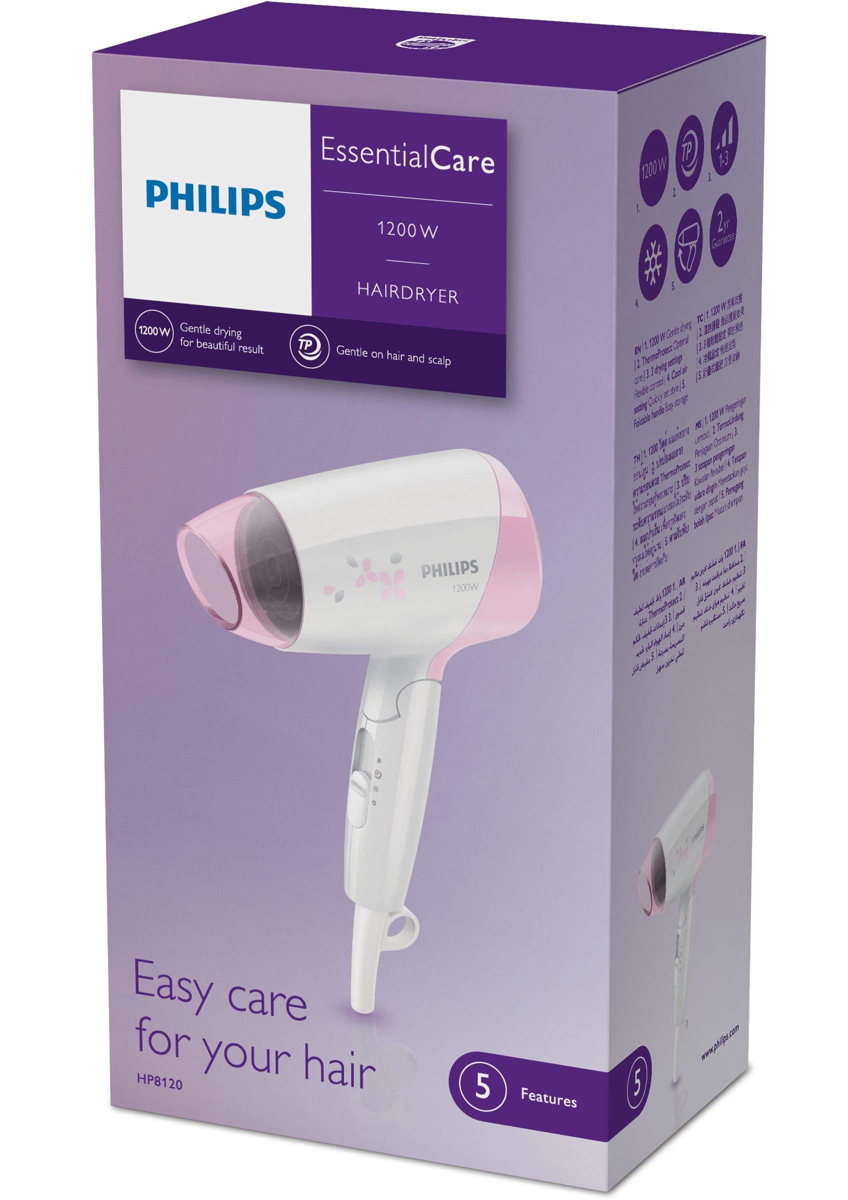 Philips Essential Care HP8120/00 hair dryer – image 2