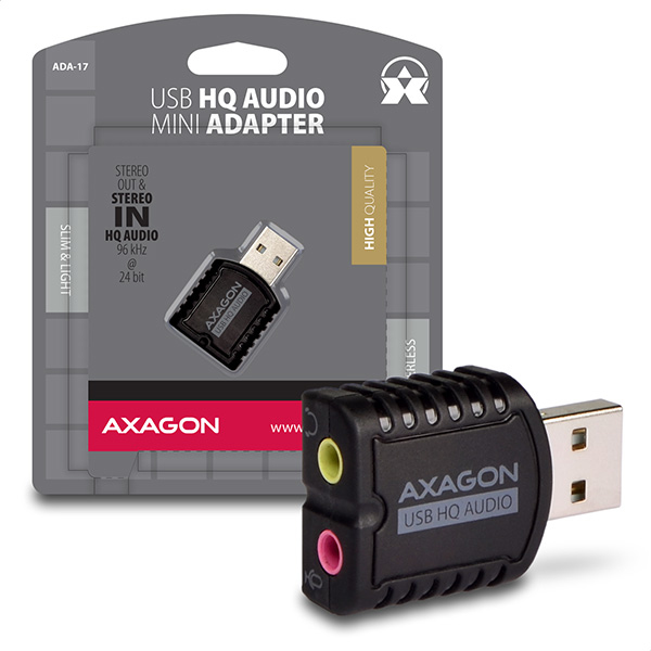 Axagon ADA-17 audio card 2.0 channels USB – image 7