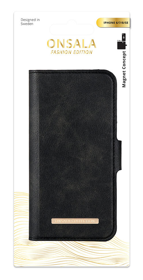 Onsala Wallet Case Midnight Black - iPhone6/7/8 – image 2