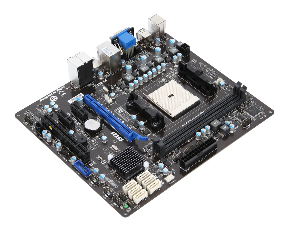 MSI A75MA-P35 AMD A75 Socket FM1 micro ATX – image 2