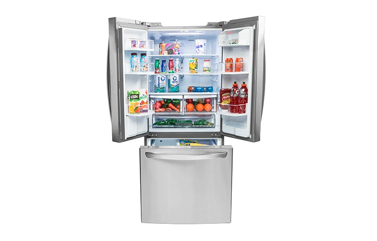 LG GF22WGS side-by-side refrigerator Freestanding