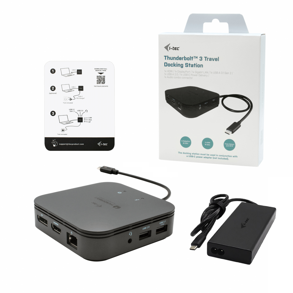 i-tec Thunderbolt 3 Travel Dock Dual 4K Display with Power Delivery – image 4